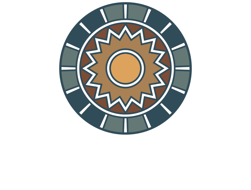 Dakota Legacy Initiative (stacked wordmark with white text)