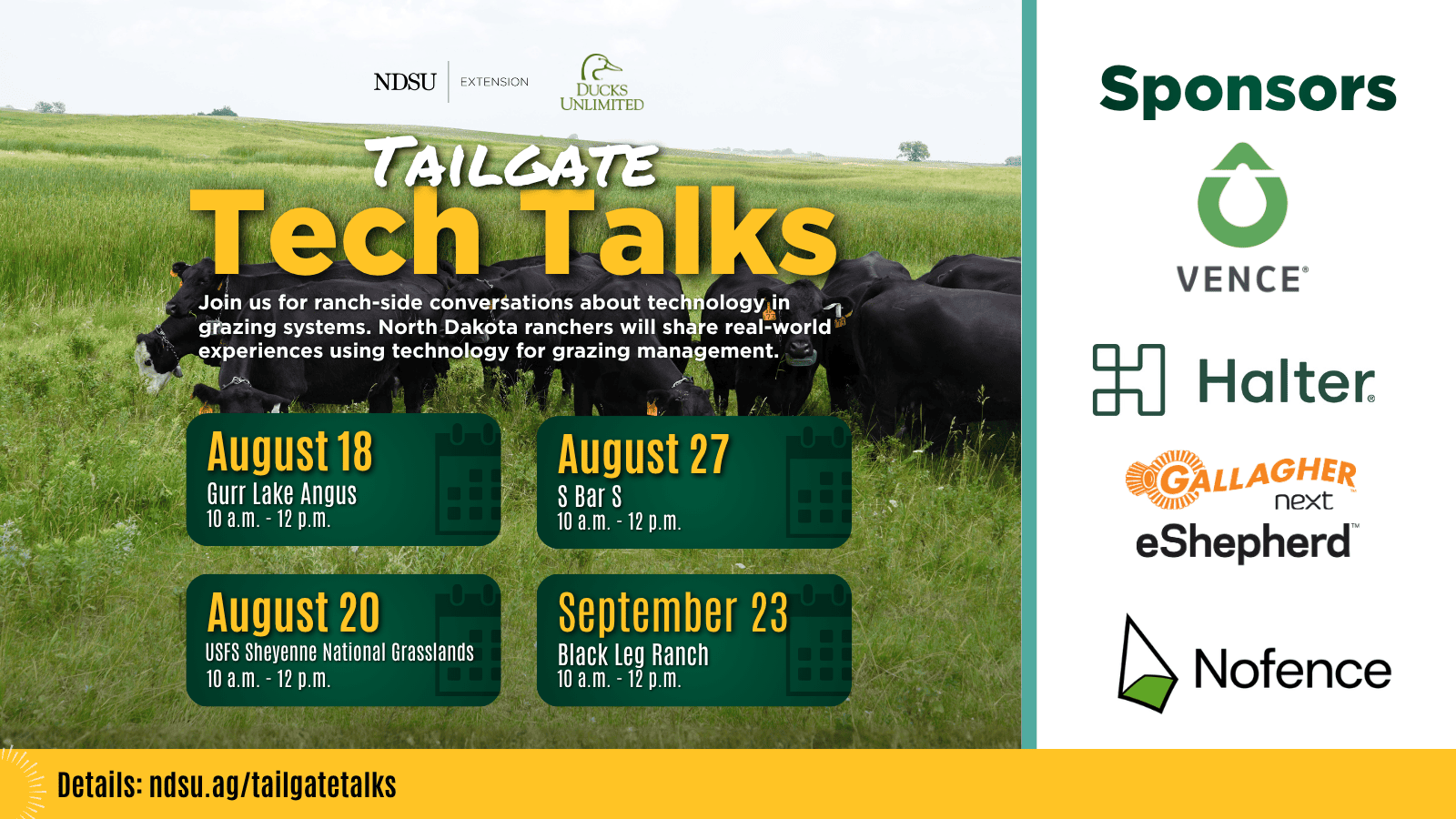 tailgate tech talks flyer